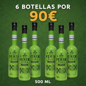 AOVE Don Verde Vida Temprano Picual - 6 Botellas de 500 ML