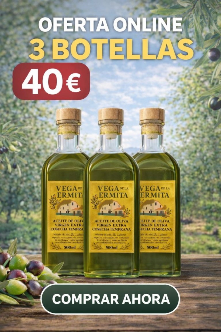Aceite Verde VEGA DE LA ERMITA Cosecha Temprana - 3 Botellas de 500 ml