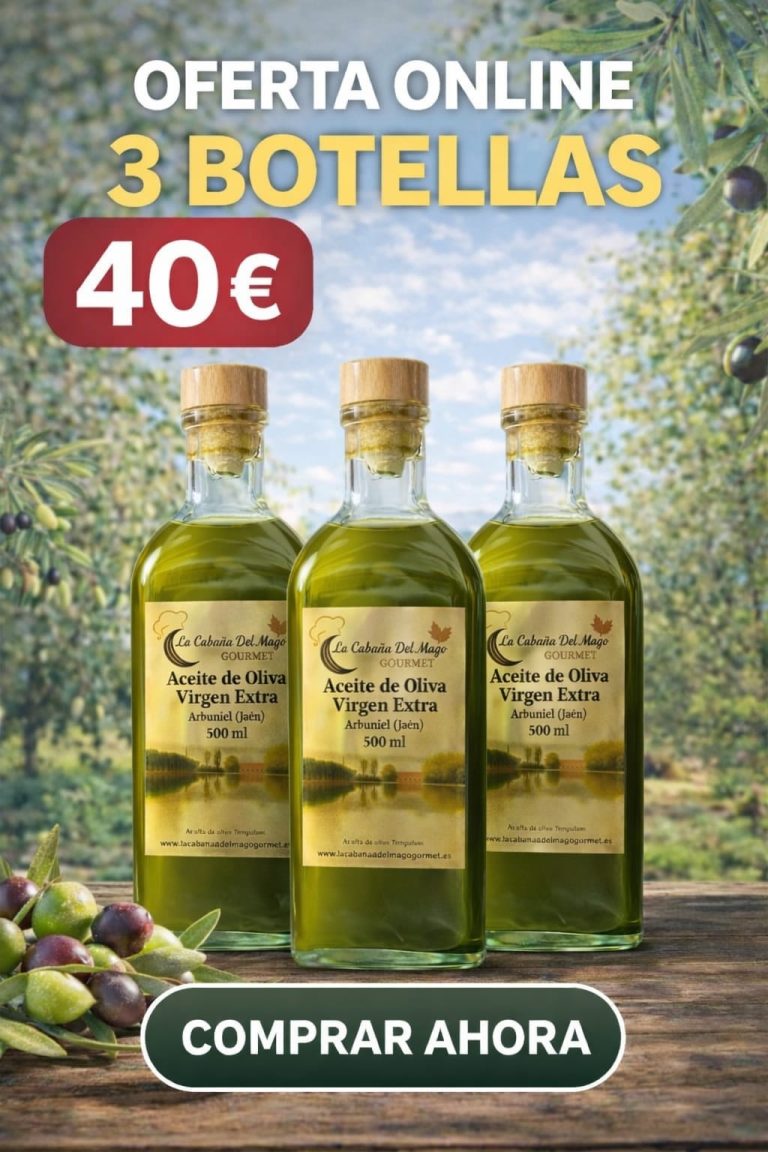 Aceite Verde LA CABAÑA DEL MAGO GOURMET Cosecha Temprana - 3 Botellas de 500 ml