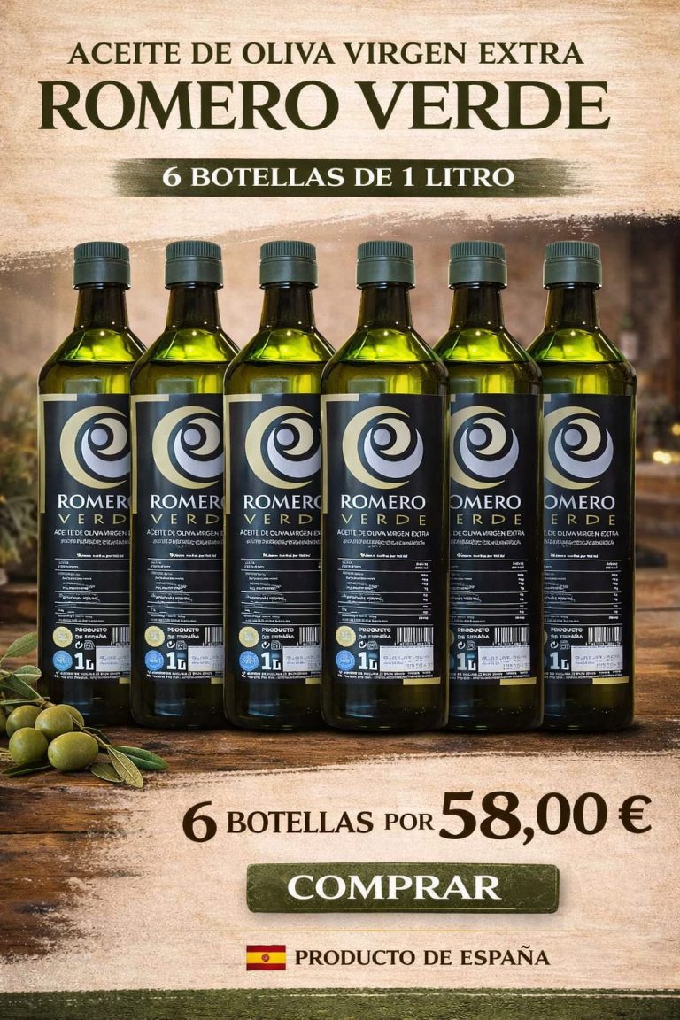 Aceite Romero Verde 6 Botellas de 1 L