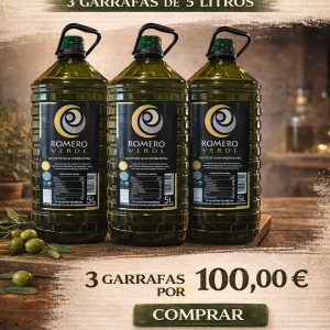 Aceite Romero Verde 3 Garrafas de 5 L