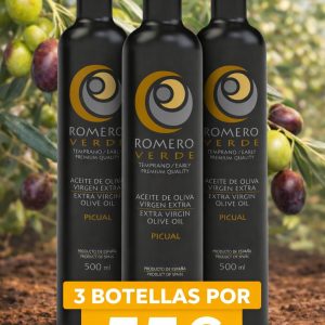 Aceite Romero Verde 3 Botellas de 500 ml