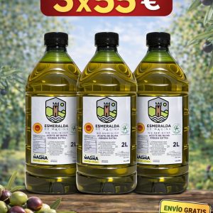 Aove Esmeralda de Mágina Pack de 3 botellas de 2 Litros