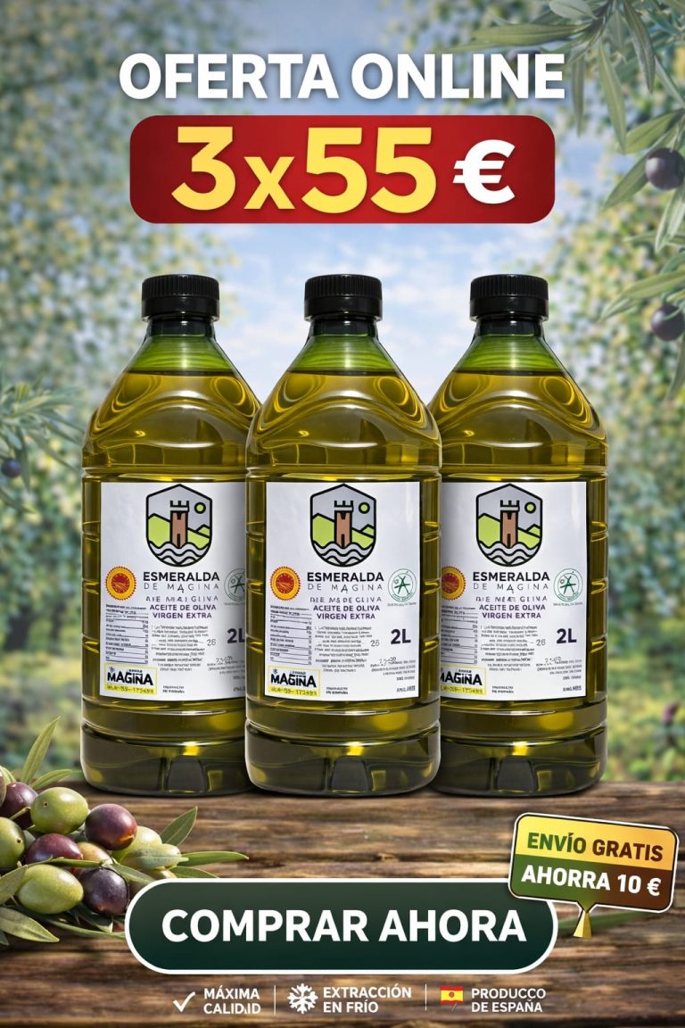 Aove Esmeralda de Mágina Pack de 3 botellas de 2 Litros