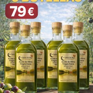Aceite Verde LA CABAÑA DEL MAGO GOURMET Cosecha Temprana - 6 Botellas de 500 ml