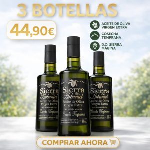 Sierra de Arbuniel Cosecha Temprana 3 Botellas de 500 ml